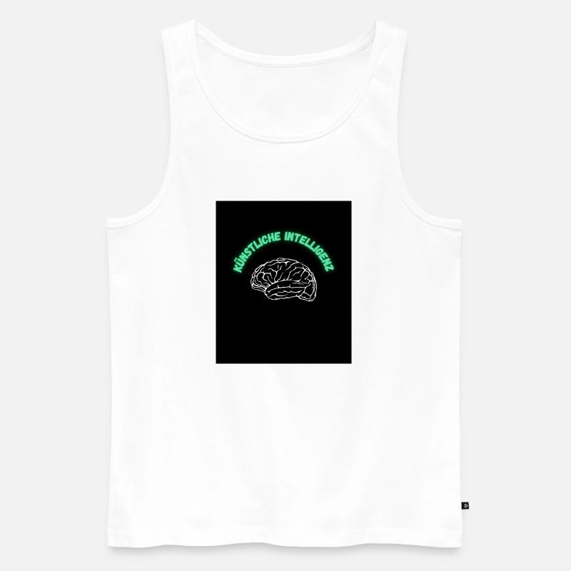 Künstliche Intelligenz - Männer Premium Bio Tank Top - Weiß