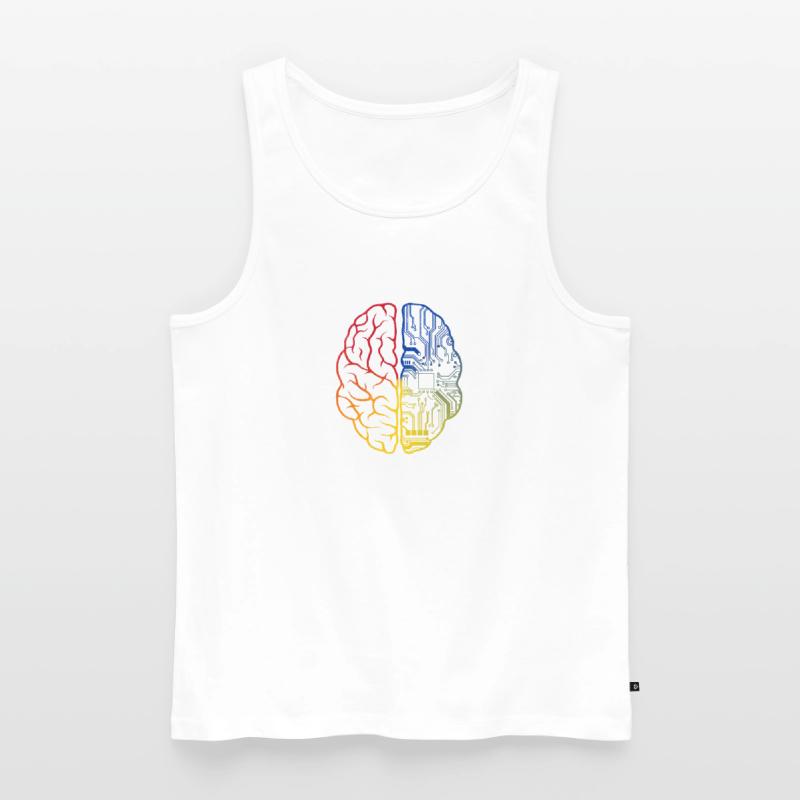 Programmierer Coder - Entwickler Programmieren Gehirn Männer Premium Bio Tank Top