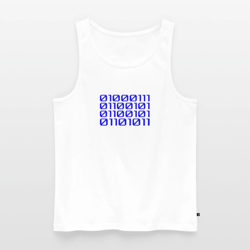 Funny Coder Binary Code Programmer Développeur Débardeur bio Premium Homme