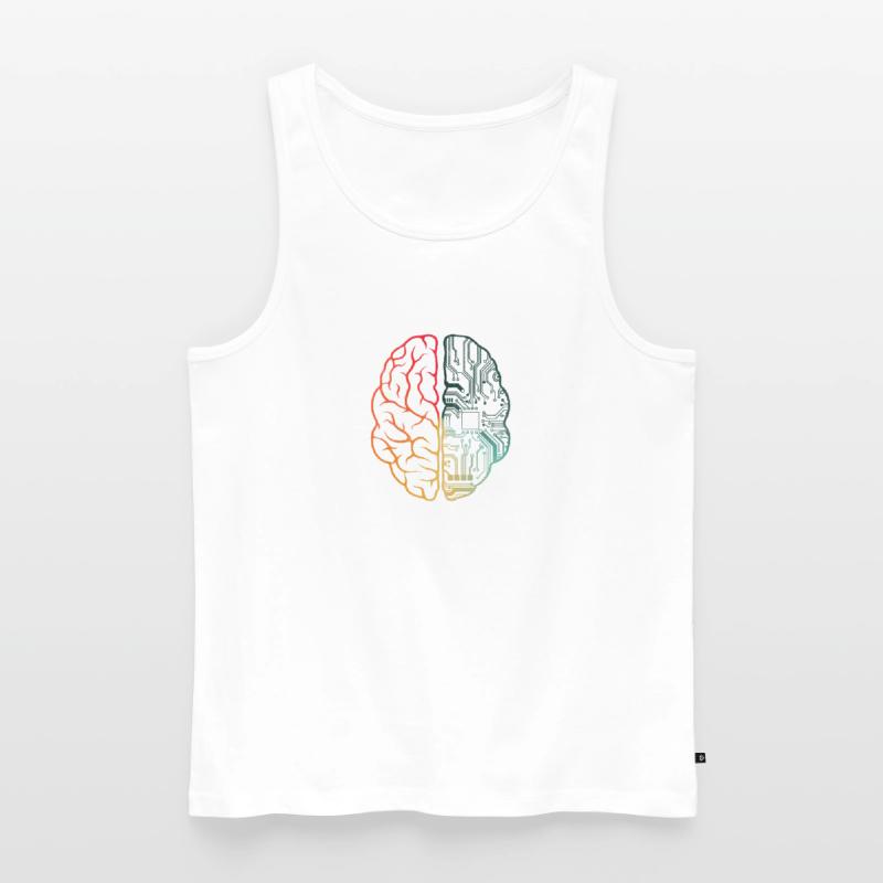 Programmeur Coding - Developer Programming Brain Débardeur bio Premium Homme