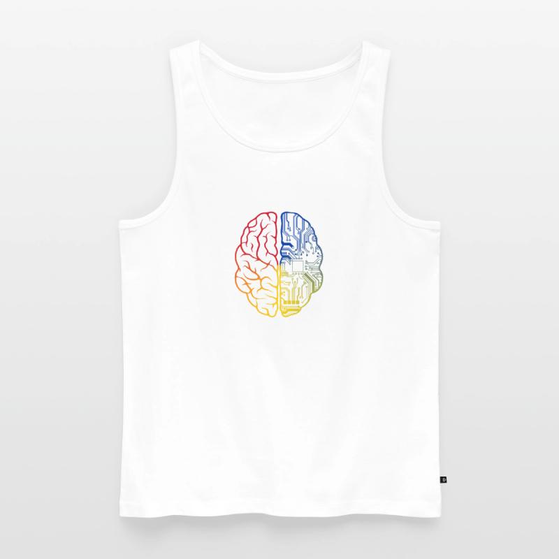 Programmeur HTML - Développeur Programmation Brain Fun Débardeur bio Premium Homme