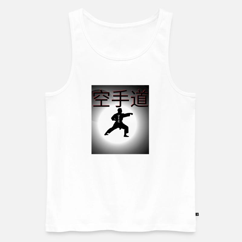 Karate-Do-Design - Männer Premium Bio Tank Top - Weiß