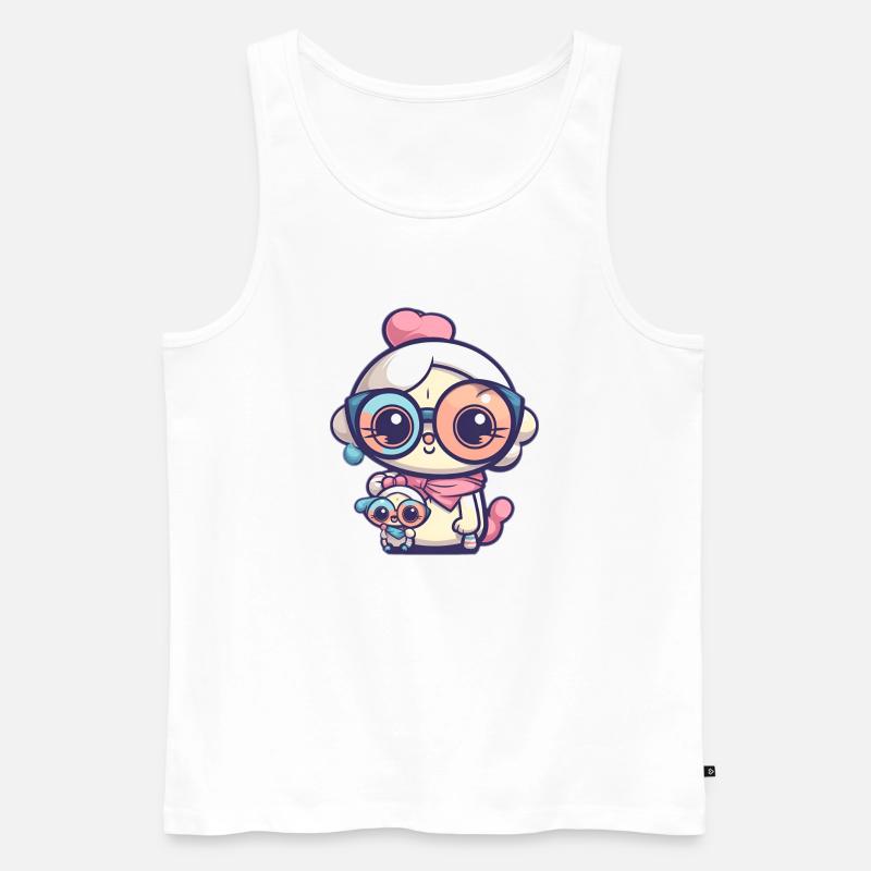 cool Mama - Männer Premium Bio Tank Top - Weiß