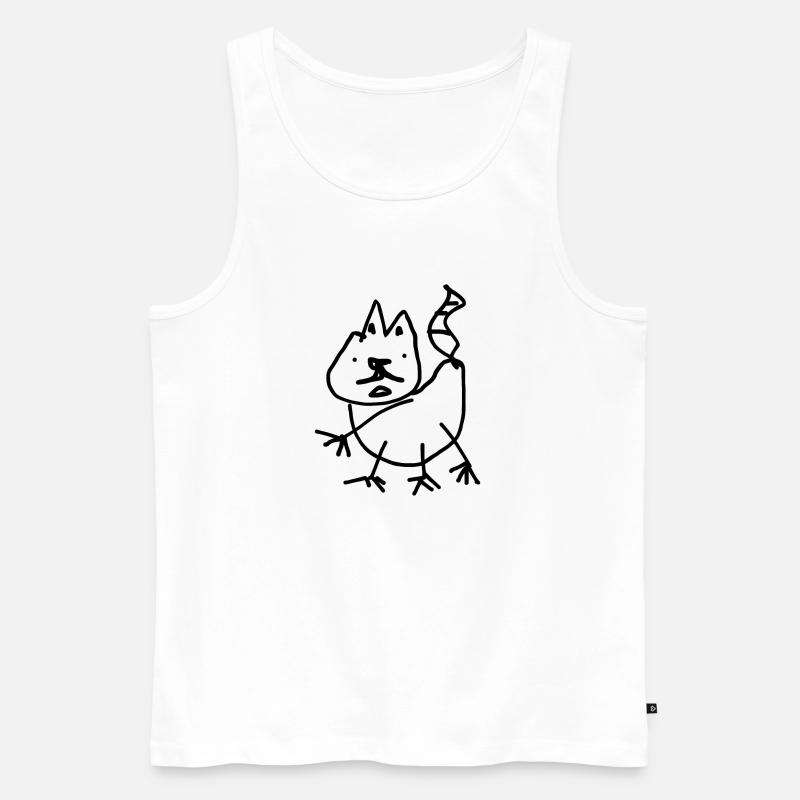 Chat - Débardeur bio Premium Homme - blanc