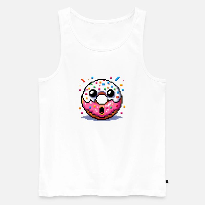 Süßer Donut - Das perfekte Geschenk - Männer Premium Bio Tank Top - Weiß