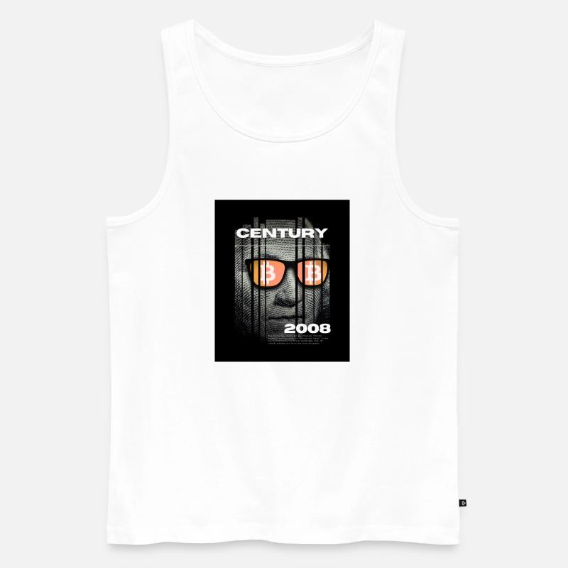 Bitcoin-Whitepaper – Der Blockchain-Grundstein - Männer Premium Bio Tank Top - Weiß