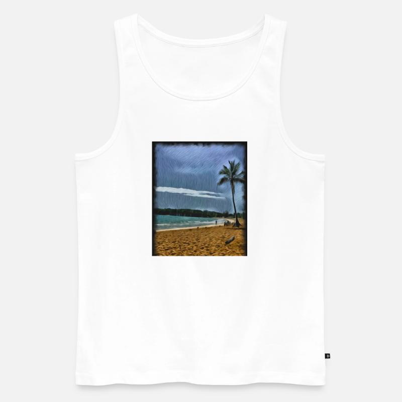 Entspannung - Männer Premium Bio Tank Top - Weiß