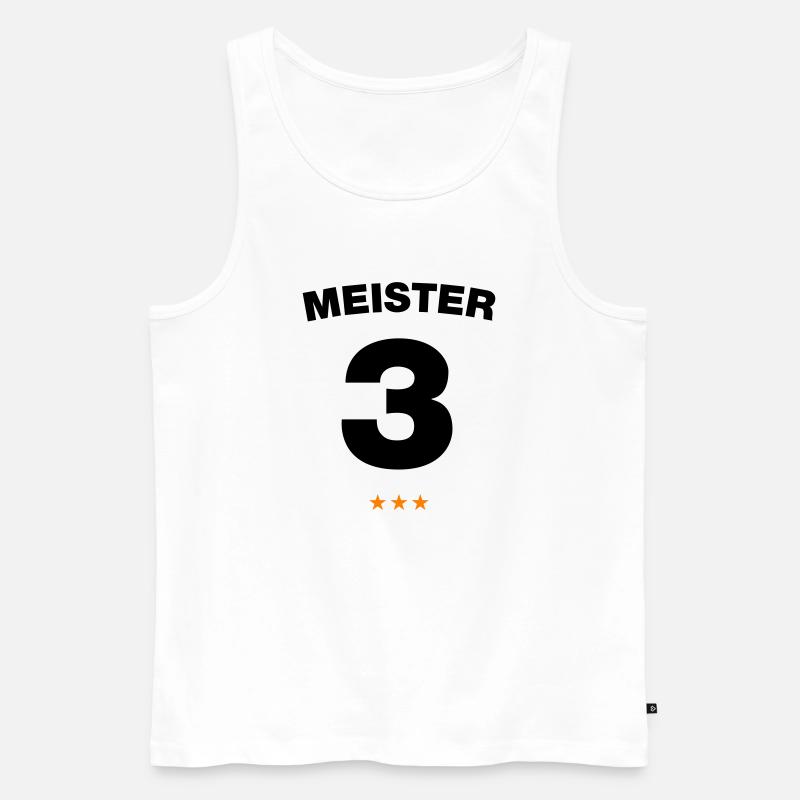 Nummer 3 - Männer Premium Bio Tank Top - Weiß