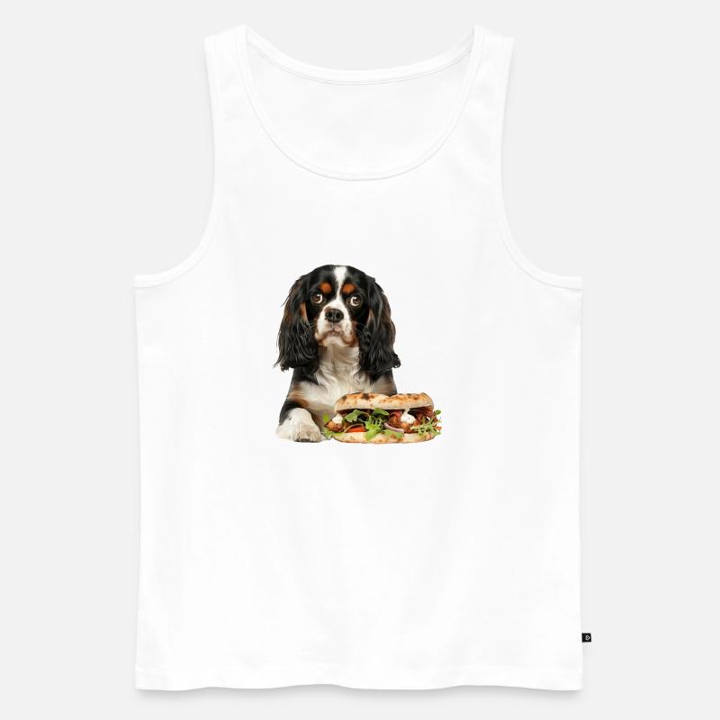 Cavalier King Spaniel - Männer Premium Bio Tank Top - Weiß
