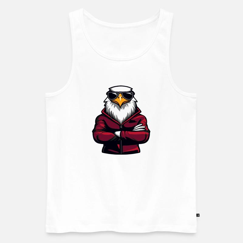 adler comic - Männer Premium Bio Tank Top - Weiß