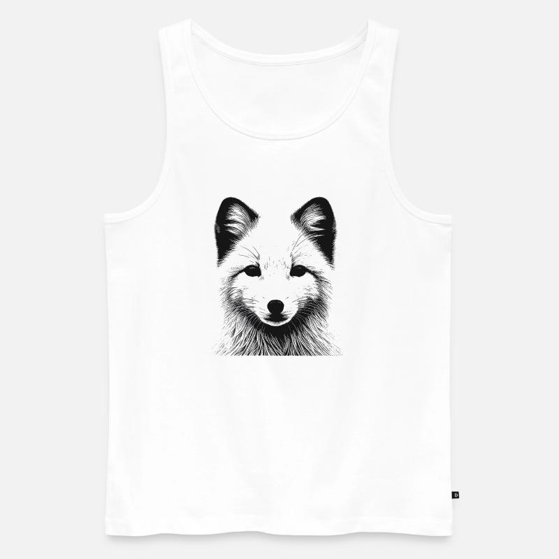 Polarfuchs - Männer Premium Bio Tank Top - Weiß