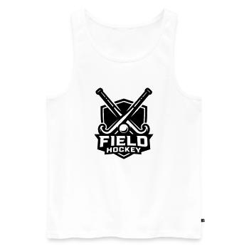 Field Hockey Sports - Men's Premium Organic Tank Top - white - Front - Michal (187cm)