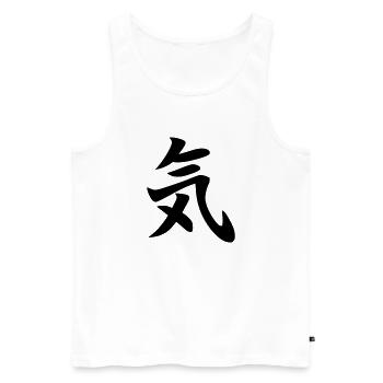 energie (japanisch) - Männer Premium Bio Tank Top - Weiß - Vorne - Michal (187cm)
