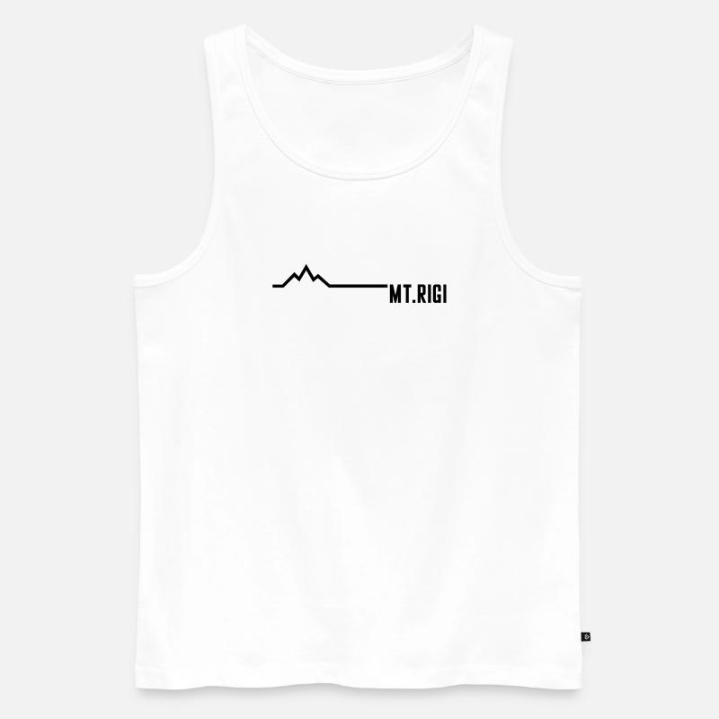 MT RIGI - Männer Premium Bio Tank Top - Weiß