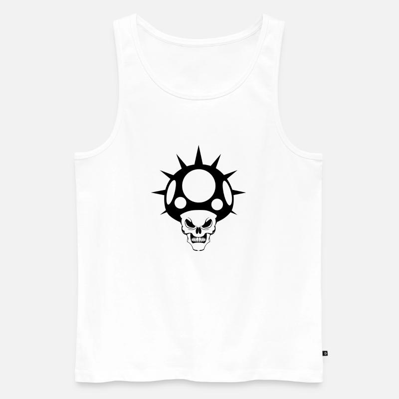 1 Down - Männer Premium Bio Tank Top - Weiß