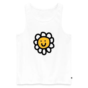 Daisy - Men's Premium Organic Tank Top - white - Front - AI Model Male 178 light (178cm)