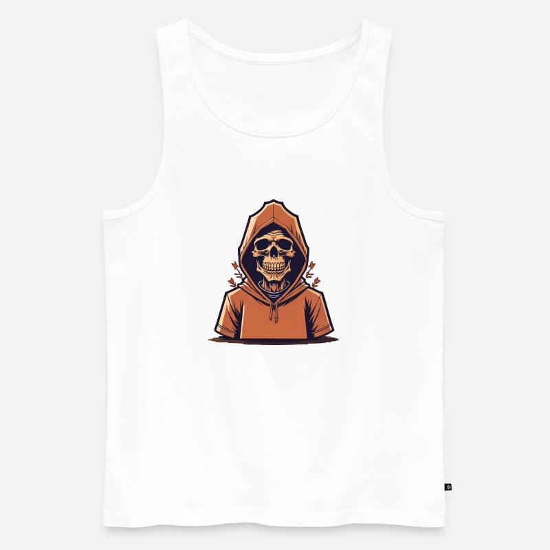 Tod in der Nachbarschaft - Männer Premium Bio Tank Top - Weiß