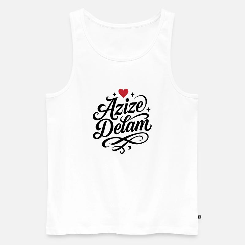 Azize Delam Persisch Iran - Männer Premium Bio Tank Top - Weiß