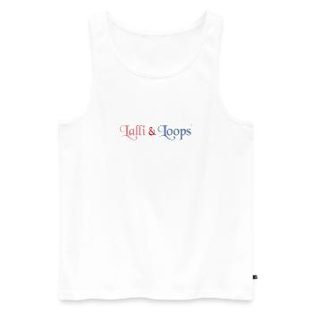 nilpferd hippo kinder baby rosa blau logo kids - Männer Premium Bio Tank Top - Weiß - Vorne - AI Model Male 178 light (178cm)