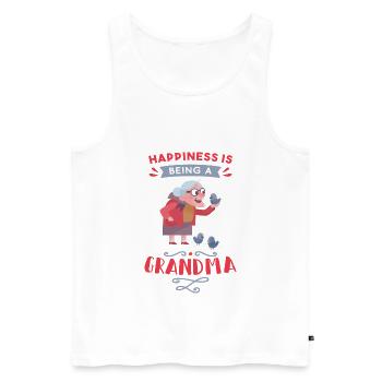 Enkel Großmutter Geburtstagsgeschenk spruch oma - Männer Premium Bio Tank Top - Weiß - Vorne - Michal (187cm)