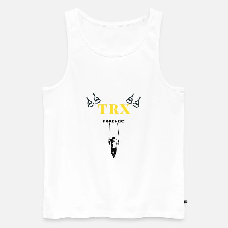 TRX forever Training Geschenkidee Training - Männer Premium Bio Tank Top - Weiß