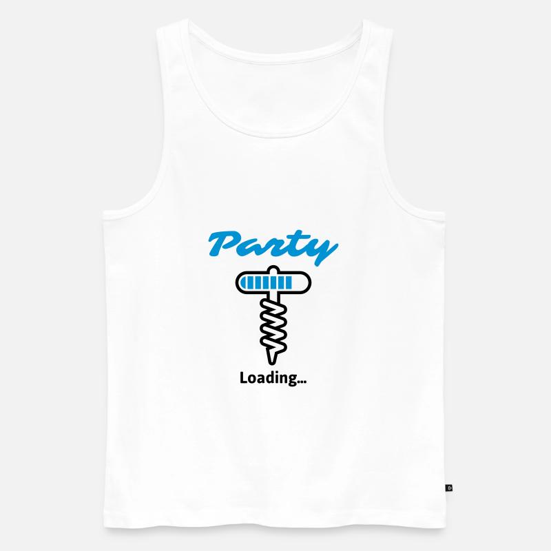Party Loading... - Männer Premium Bio Tank Top - Weiß