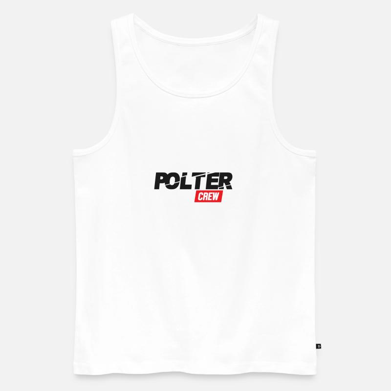 Polter Crew, Polterabend - Männer Premium Bio Tank Top - Weiß