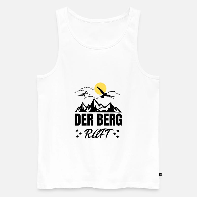 Der Berg Ruft Sonne - Männer Premium Bio Tank Top - Weiß