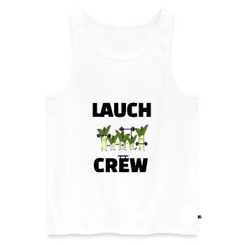 Lauch Crew Eine Gang aus Lauchs - Männer Premium Bio Tank Top - Weiß - Vorne - Michal (187cm)