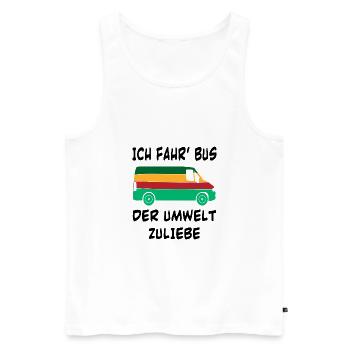 Bus Mechaniker Geschenk Wagen Autofans - Männer Premium Bio Tank Top - Weiß - Vorne - Michal (187cm)