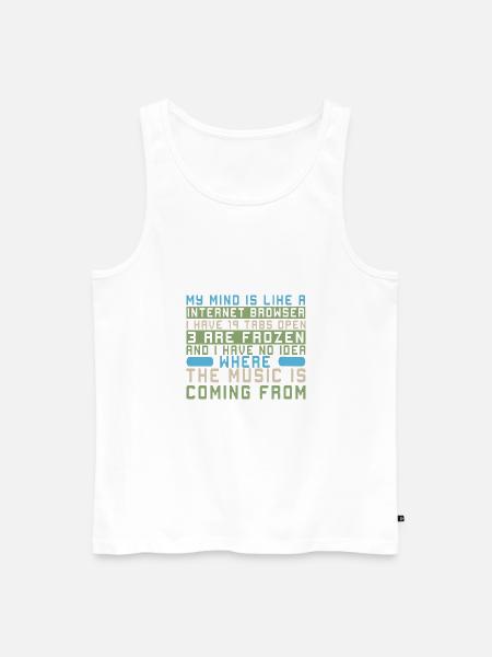 Lustiger Informatiker Spruch, Informatik - Männer Premium Bio Tank Top - Weiß