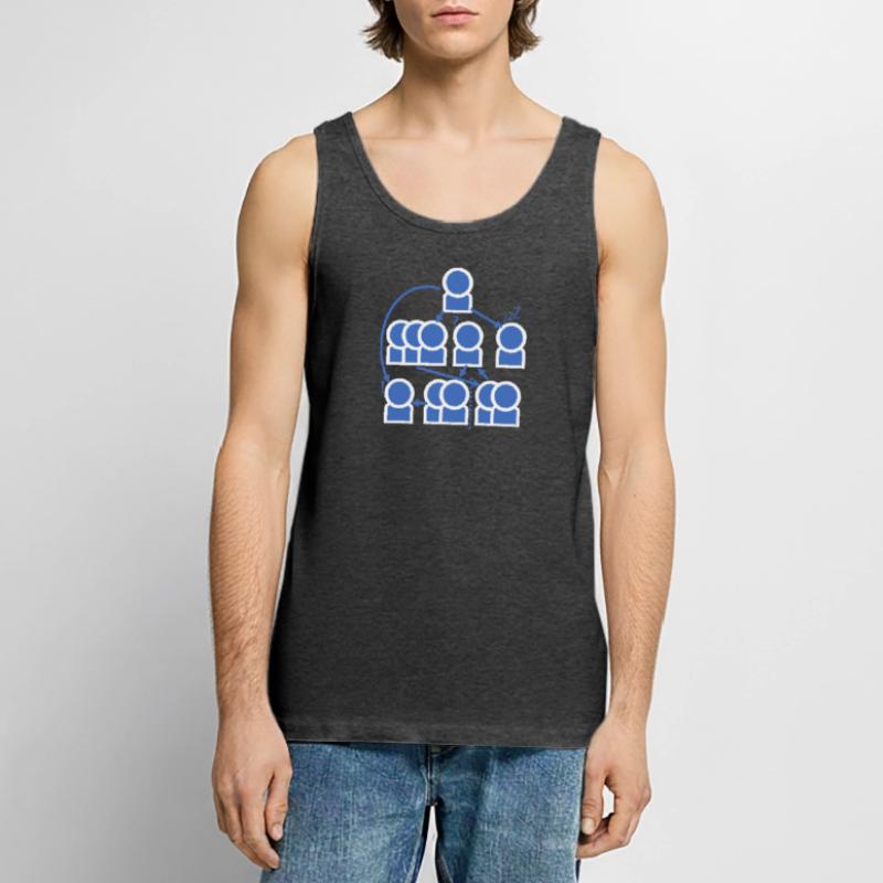 Crazy organization chart - all right? Men's Premium Organic Tank Top