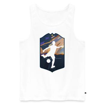You are the best - football elite card. - Men's Premium Organic Tank Top - white - Front - AI Model Male 178 light (178cm)
