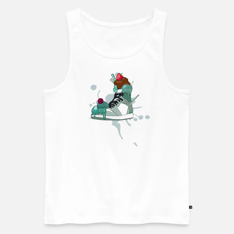 Sneakerhead // Sneaker // Illustration - Männer Premium Bio Tank Top - Weiß