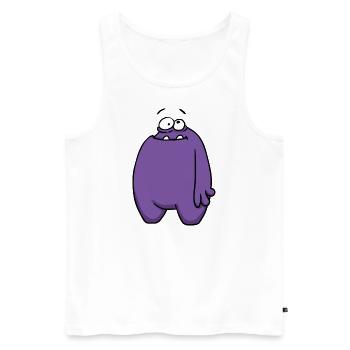 PlumBoo totale - Männer Premium Bio Tank Top - Weiß - Vorne - Michal (187cm)