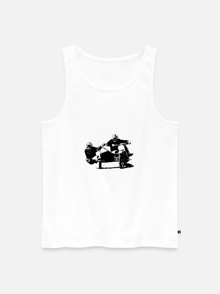 Sidecar Moto Cross - Männer Premium Bio Tank Top - Weiß