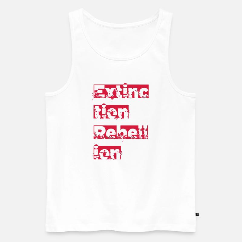 extinction rot - Männer Premium Bio Tank Top - Weiß