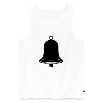 Cloches de l’église Logo de l’église - Débardeur bio Premium Homme - blanc - Devant - AI Model Male 178 light (178cm)