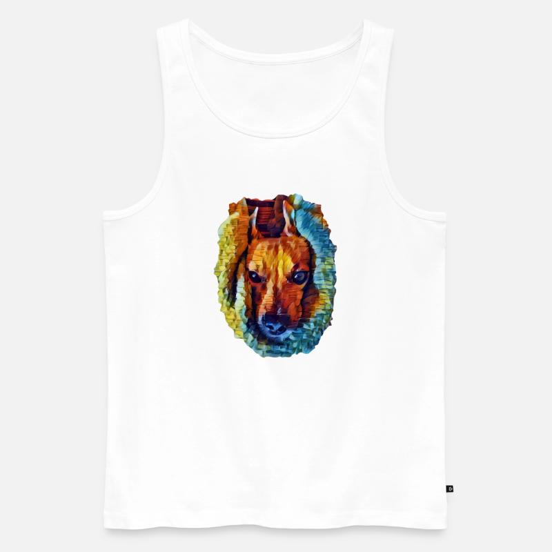 Lucy - Männer Premium Bio Tank Top - Weiß