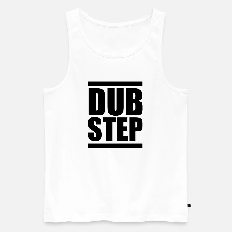 Dubstep - Männer Premium Bio Tank Top - Weiß