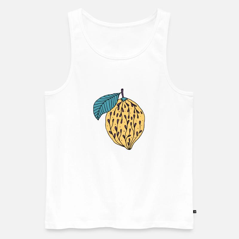 essen - Männer Premium Bio Tank Top - Weiß