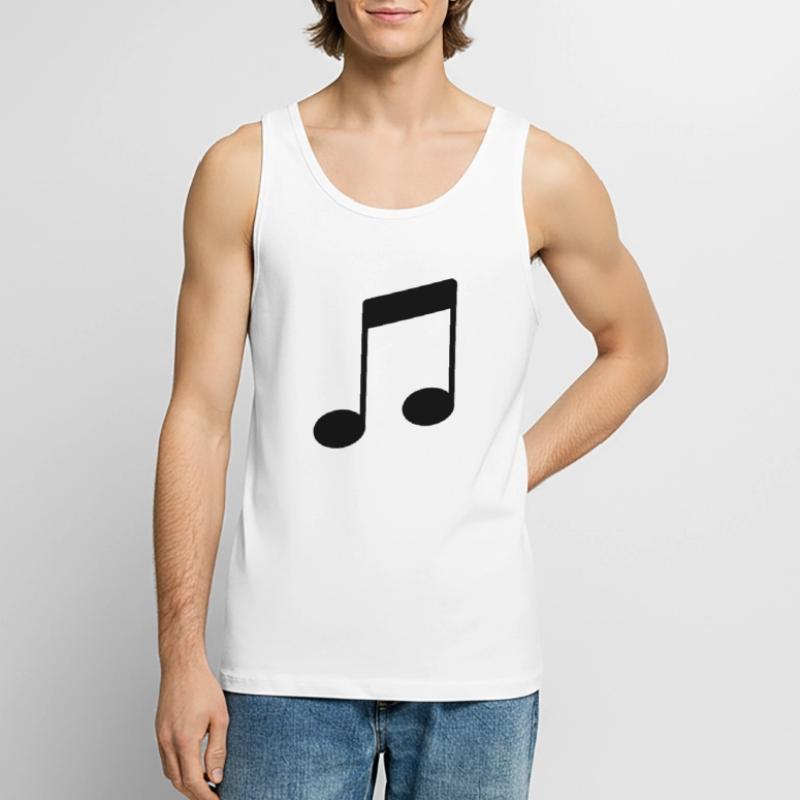 note_icon Männer Premium Bio Tank Top