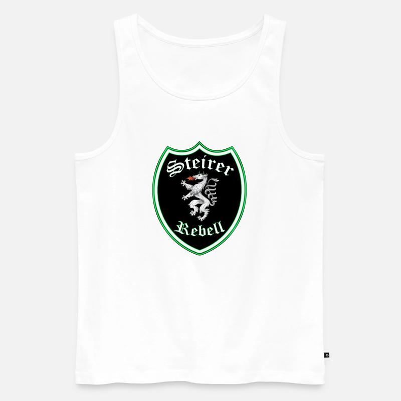 Steiermark - Männer Premium Bio Tank Top - Weiß
