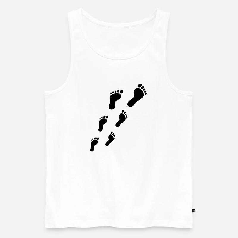 Füße - Männer Premium Bio Tank Top - Weiß