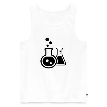 Test tube - Men's Premium Organic Tank Top - white - Front - AI Model Male 178 light (178cm)