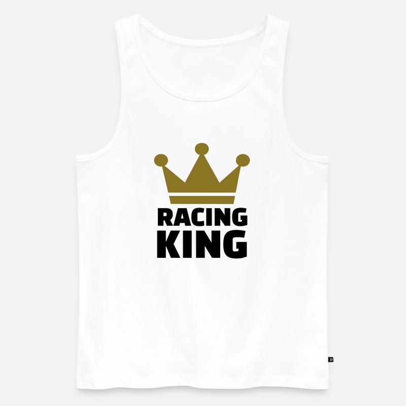 Autorennen - Männer Premium Bio Tank Top - Weiß