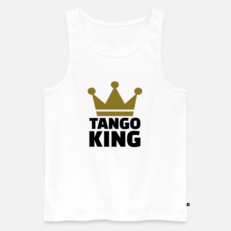 Tango - Männer Premium Bio Tank Top - Weiß