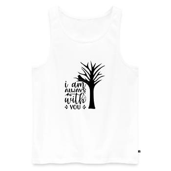 i am always with you - Men's Premium Organic Tank Top - white - Front - Michal (187cm)