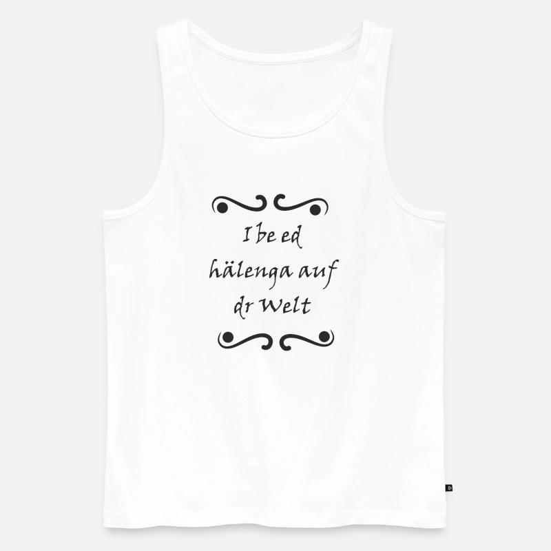 Hälenga - Männer Premium Bio Tank Top - Weiß