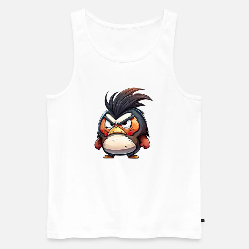 Ich bin nicht glücklich! - Männer Premium Bio Tank Top - Weiß